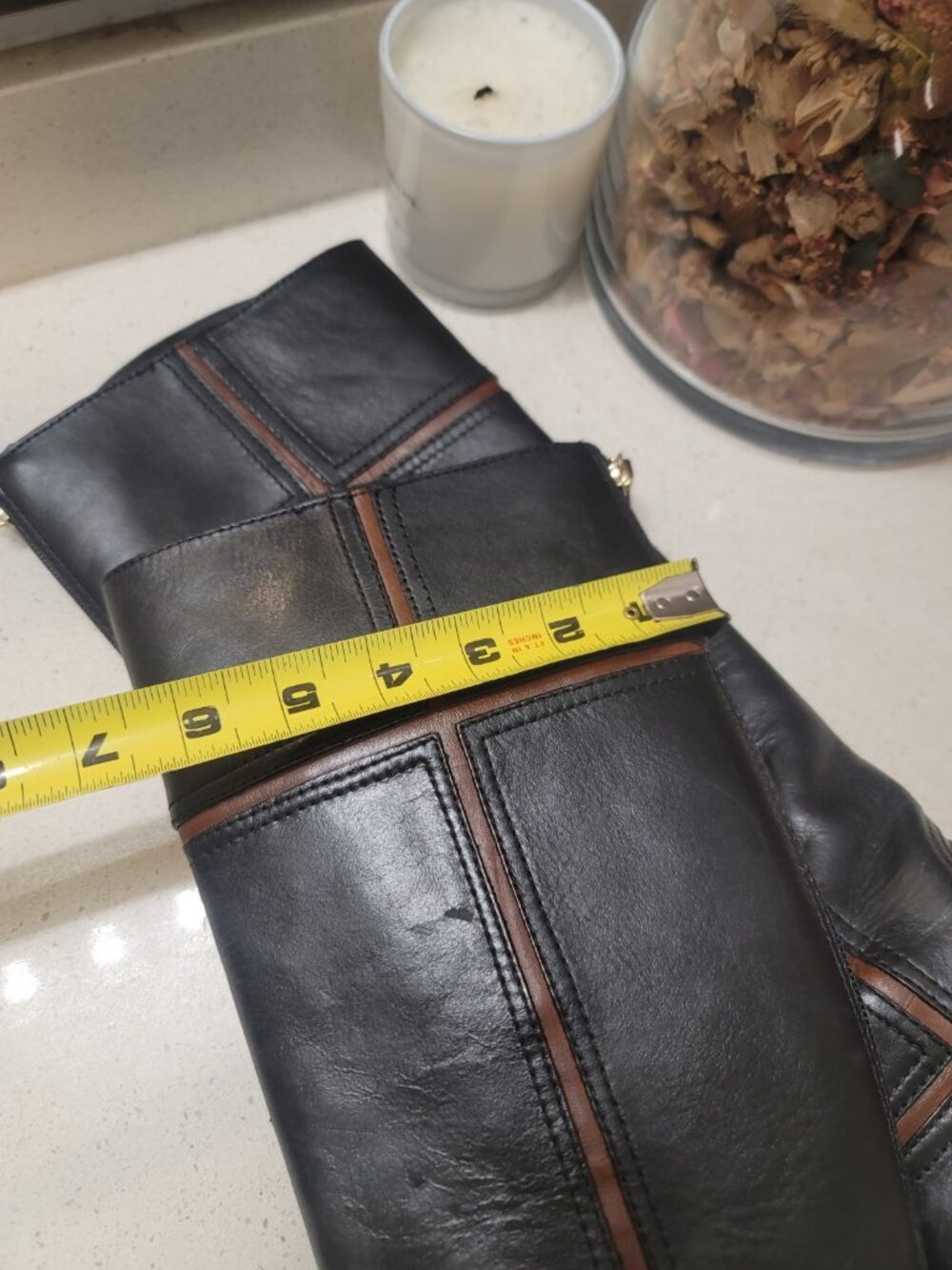 Tory Burch Juliet Riding Leather Riding Boots Black Sz 5.5 M - Picture 11 of 11